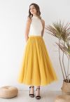 My Secret Garden Tulle Maxi Skirt in Yellow