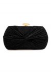 Shining Gift Knotted Clutch in Black