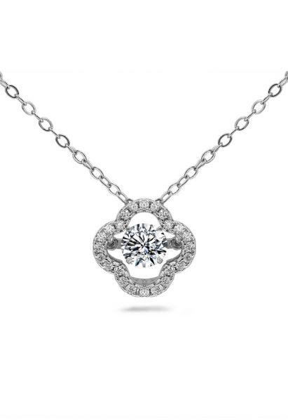 Four Leaf Clover Moissanite Diamond Necklace