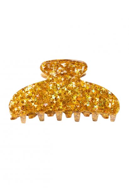 Golden Romantic Dazzling Starry Hair Claw