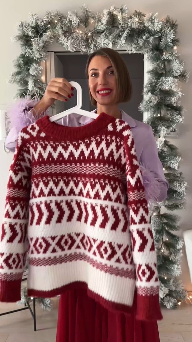 Fancy Fair Isle Chunky Knit Sweater
