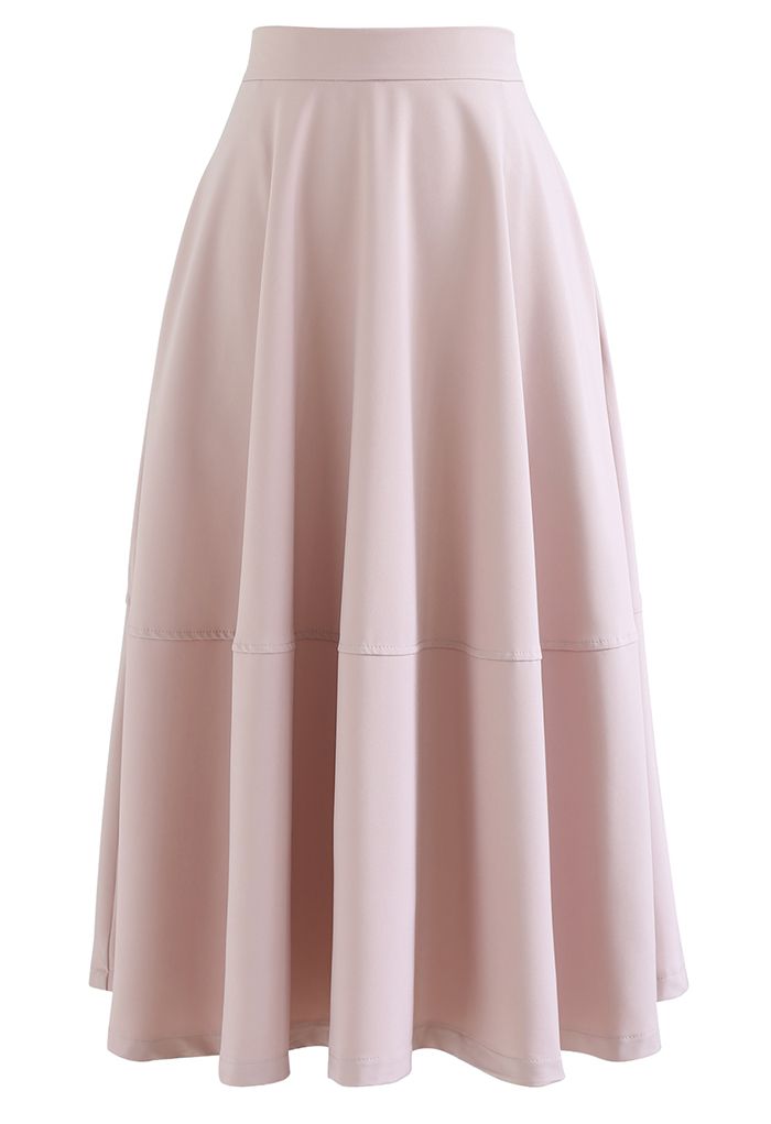 Refine Ladylike A-Line Midi Skirt