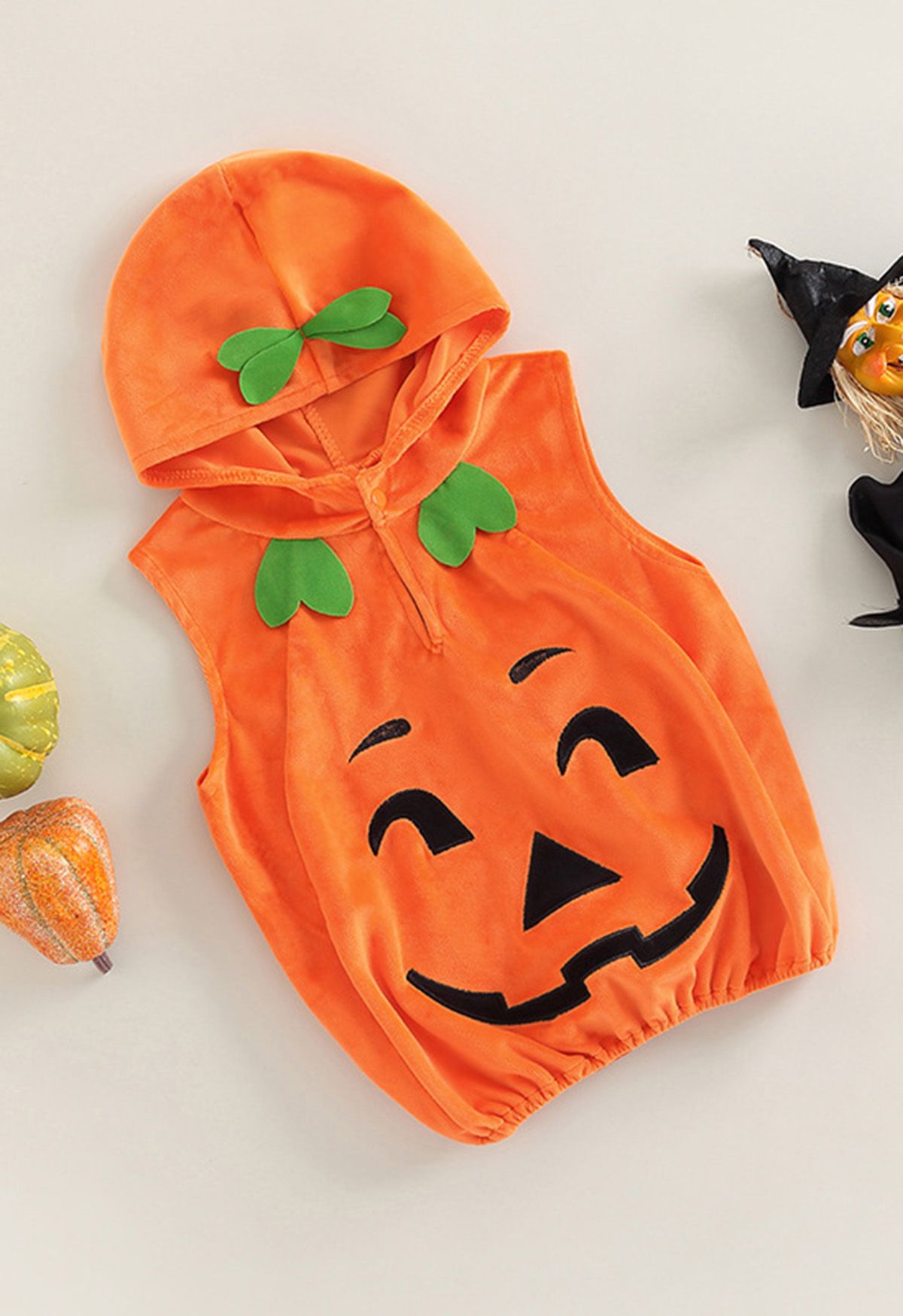 Toddler Baby Pumpkin Hooded Halloween Costume
