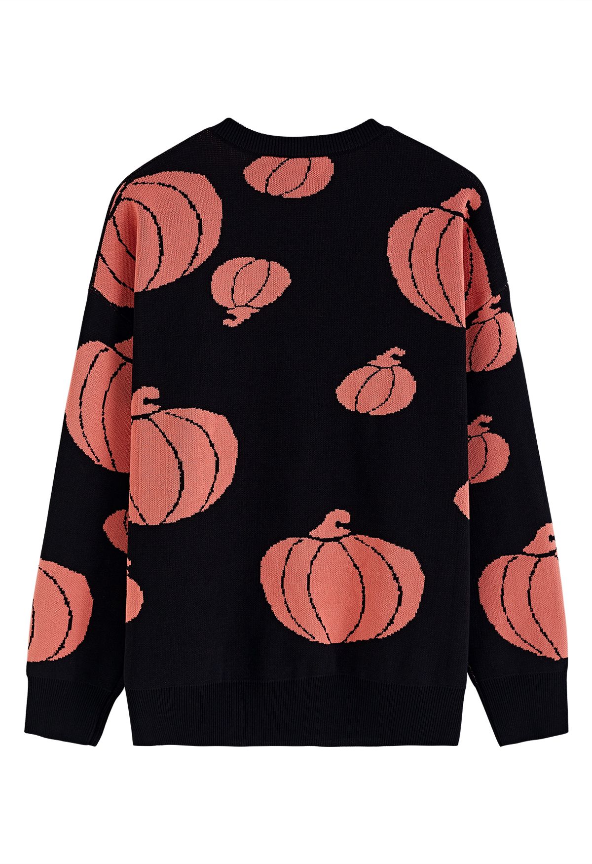 Halloween Pumpkin Lantern Knit Sweater