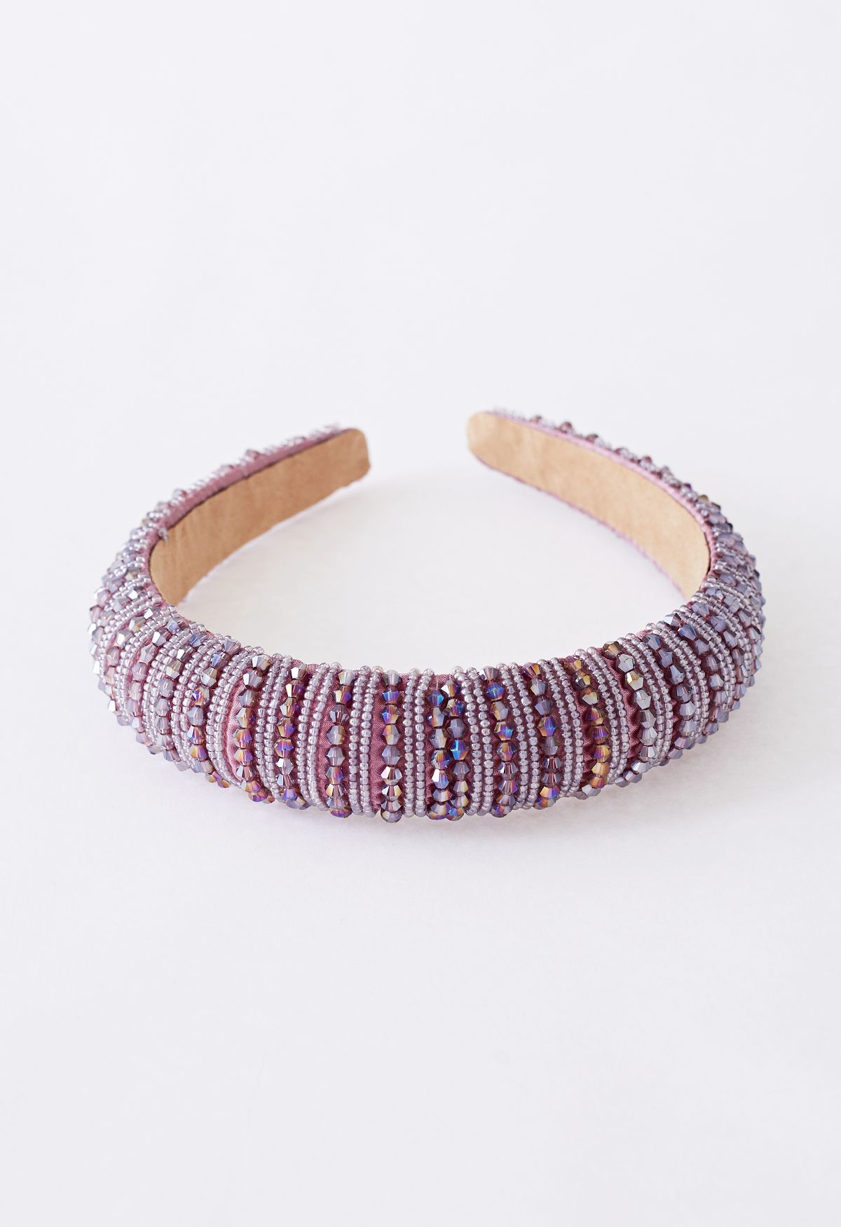 Full Rhinestone Crystal Headband in Lilac