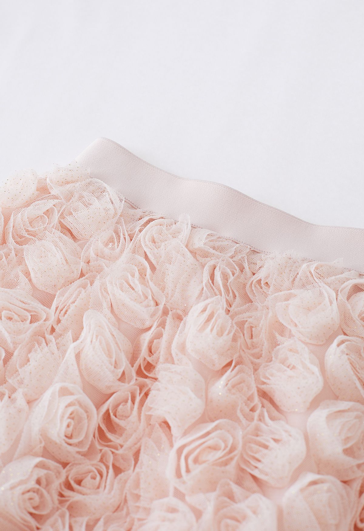 Romantic Moment Rose Mesh Tulle Skirt