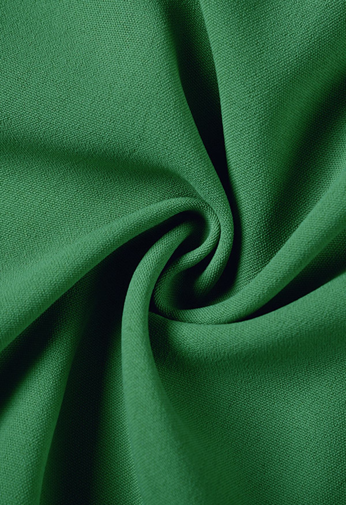 Halter Neck Tie Waist Pleated Dress in Green