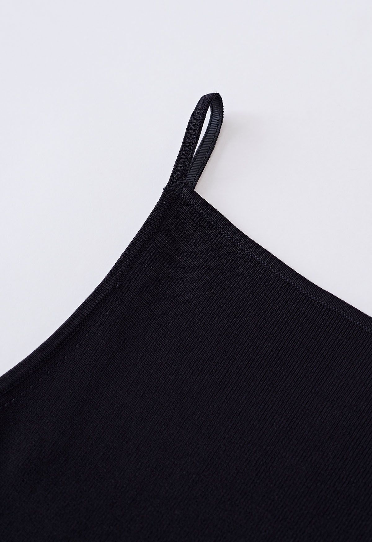 Ode to Simplicity Knit Cami Dress in Black