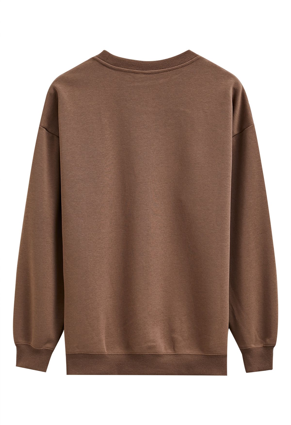 Coffee Queen Printed Sweatshirt in Brown