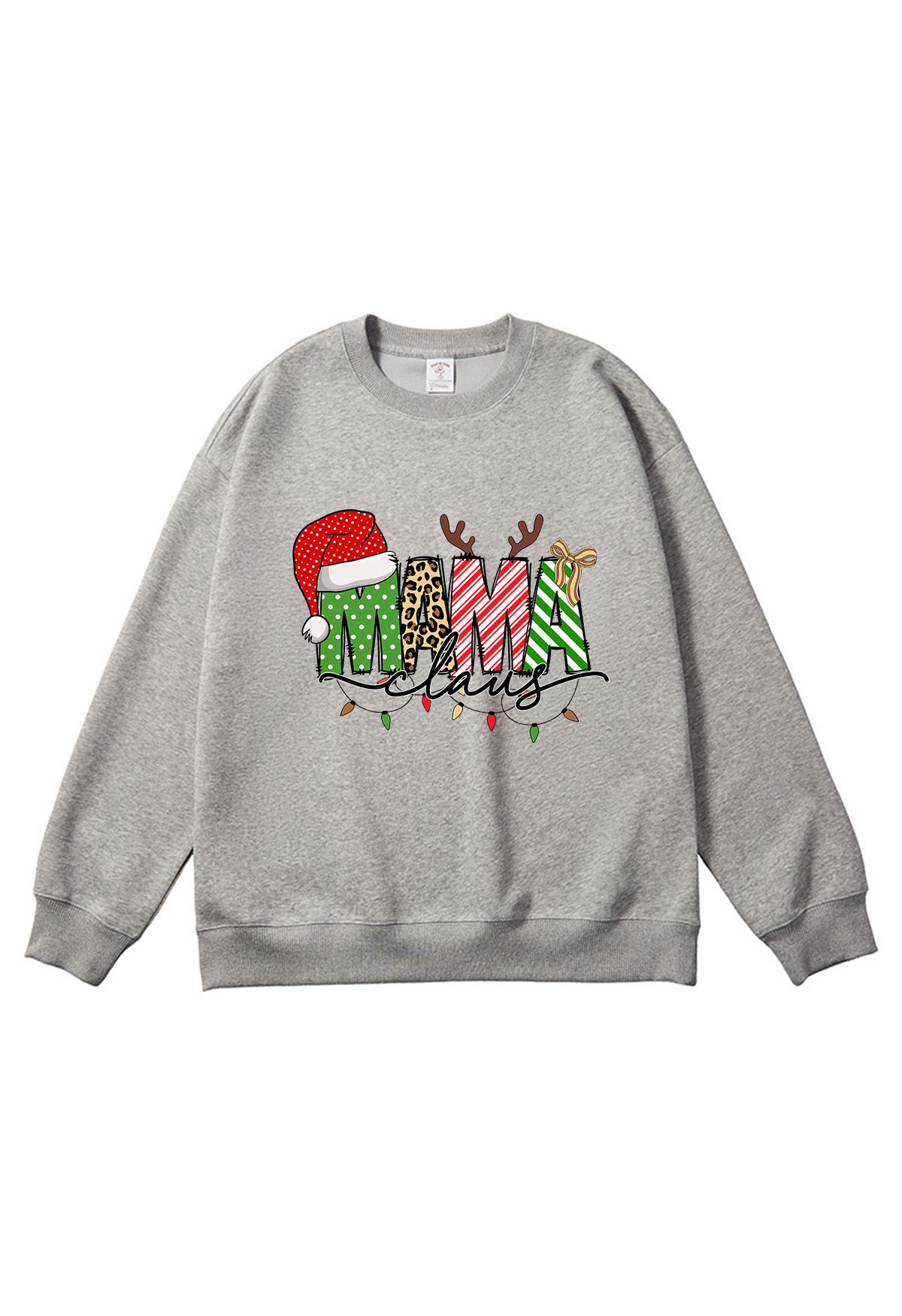 Christmas Vibe MAMA Printed Sweatshirt