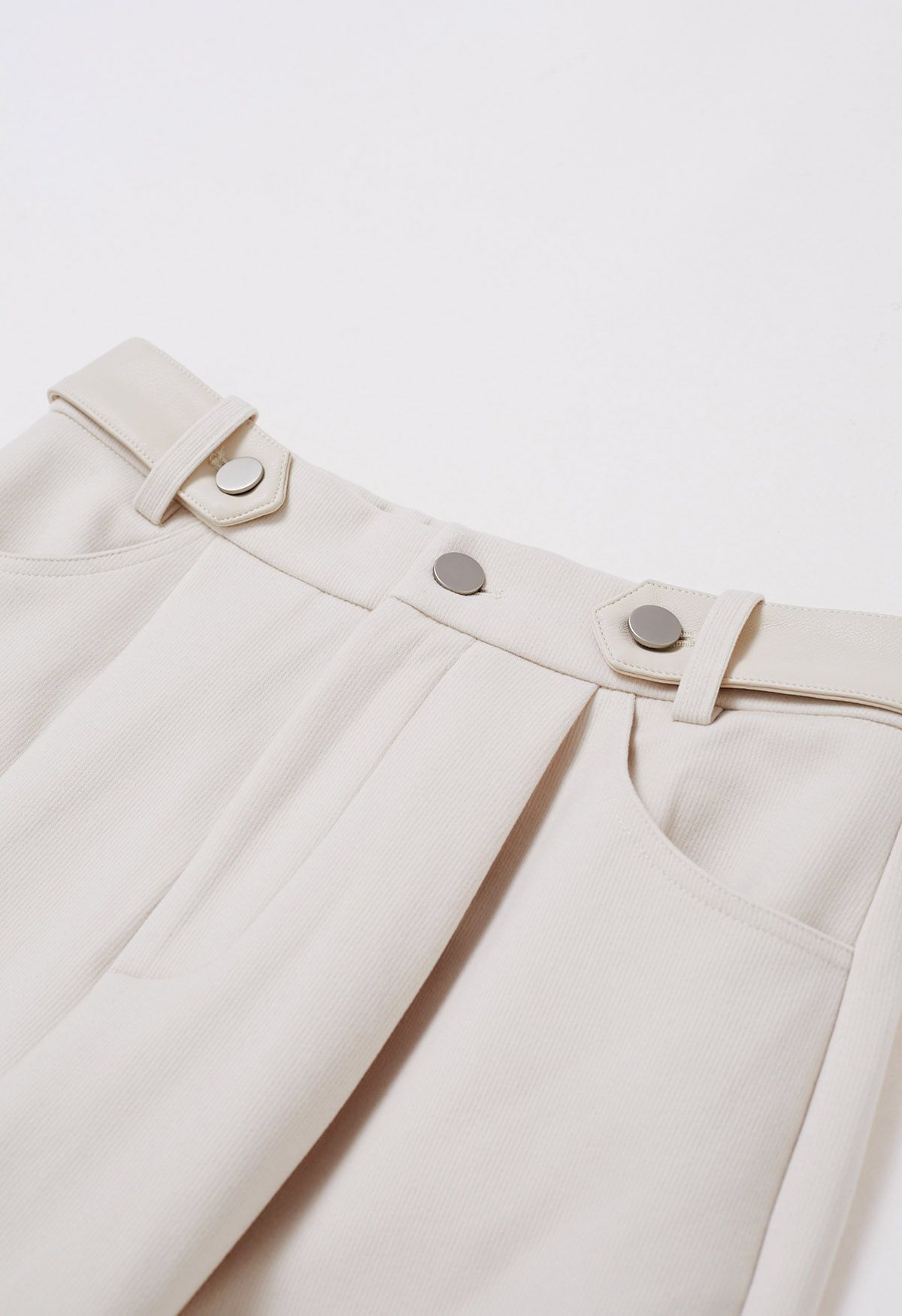 Straight-Leg Soft Touch Pants in Ivory