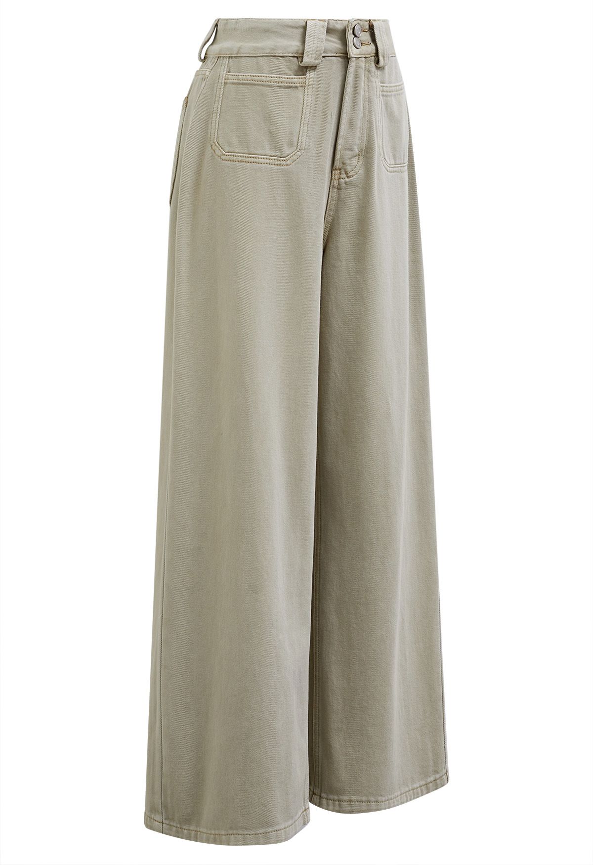 Vintage Charm Straight Leg Jeans in Sage