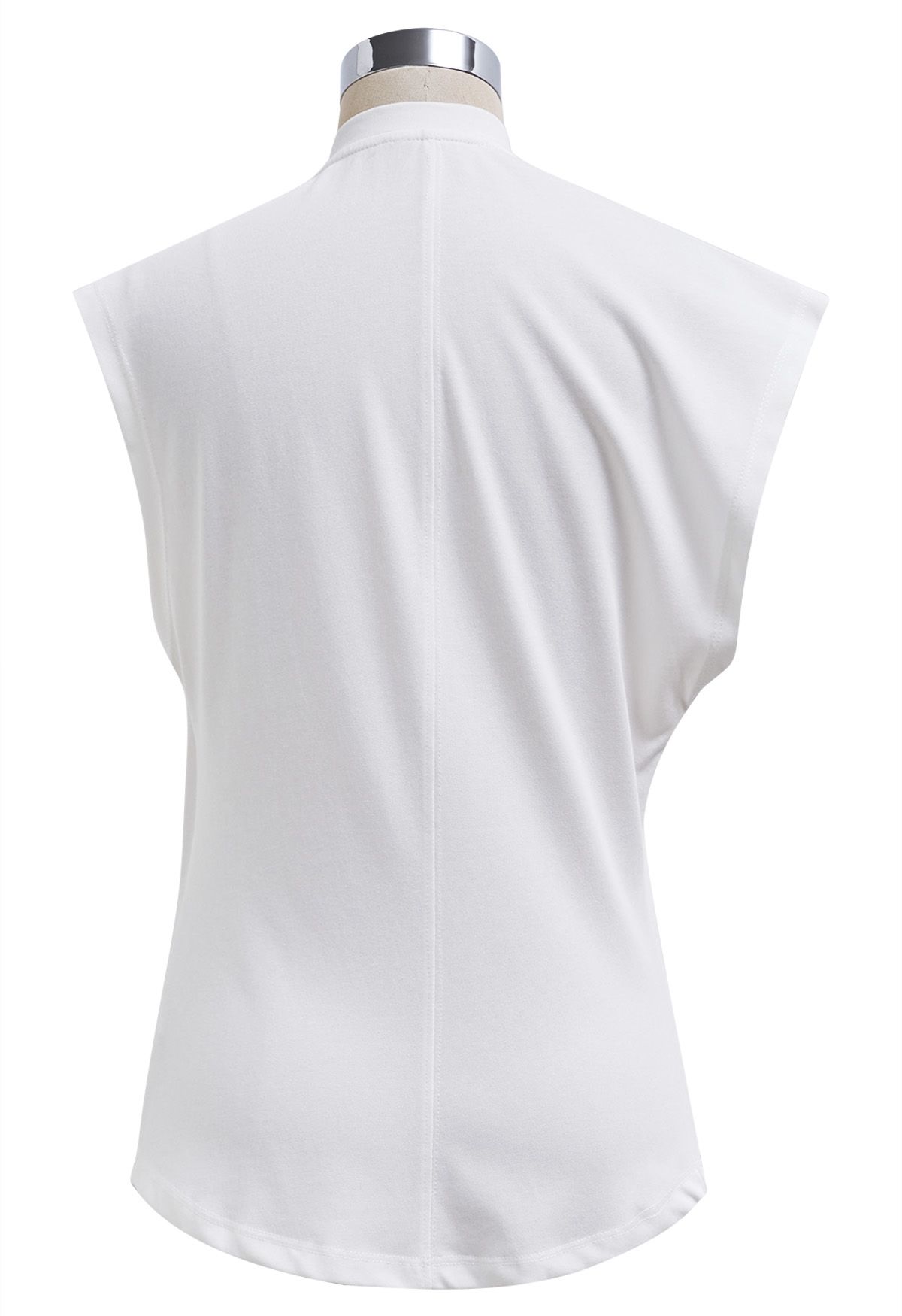 Sweetie Knot Sleeveless Top in White