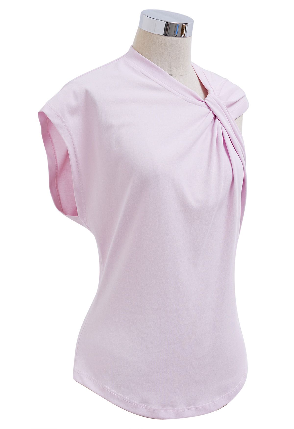 Sweetie Knot Sleeveless Top in Pink