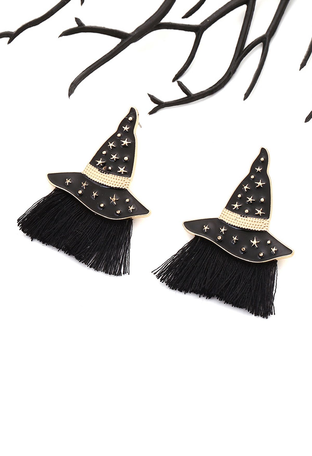 Starlight Witch Hat Tassel Earrings