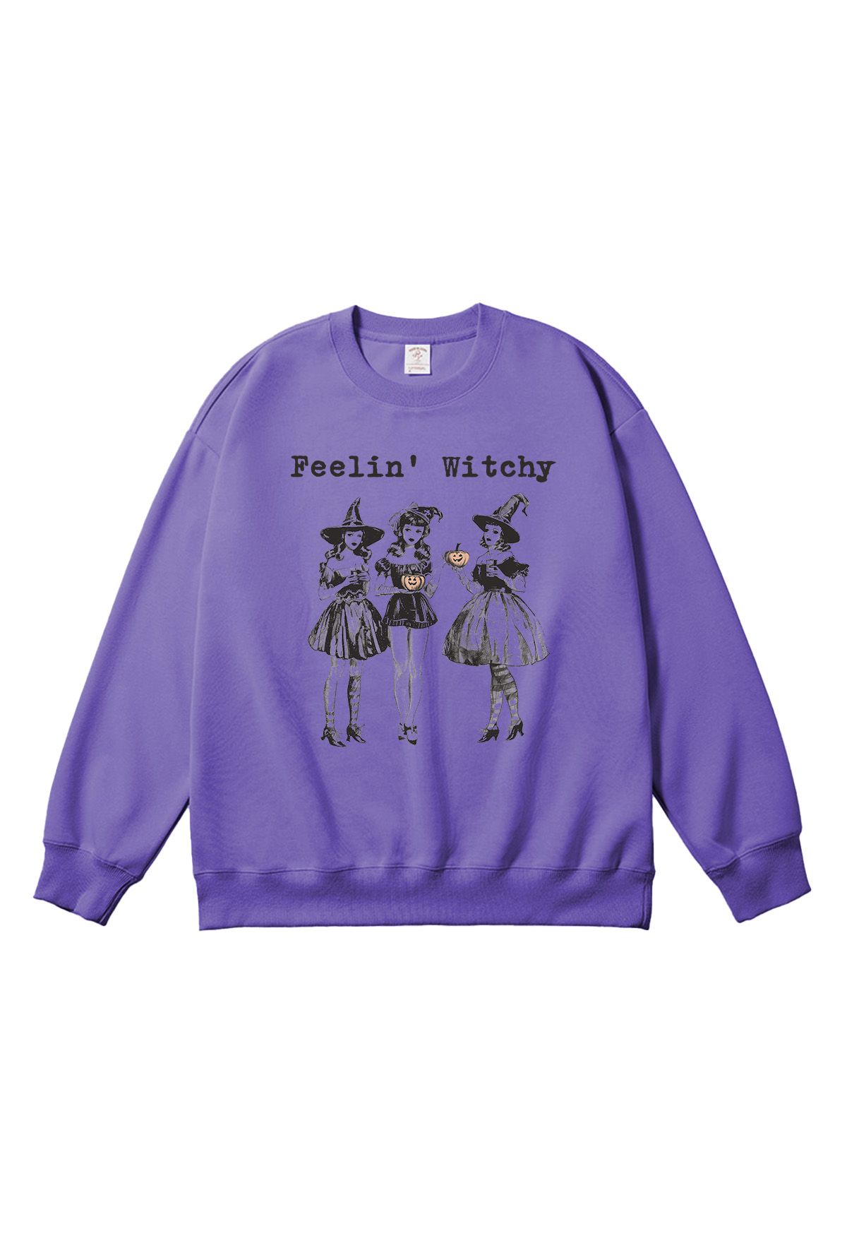 Feelin' Witchy Girly Pattern Sweatshirt