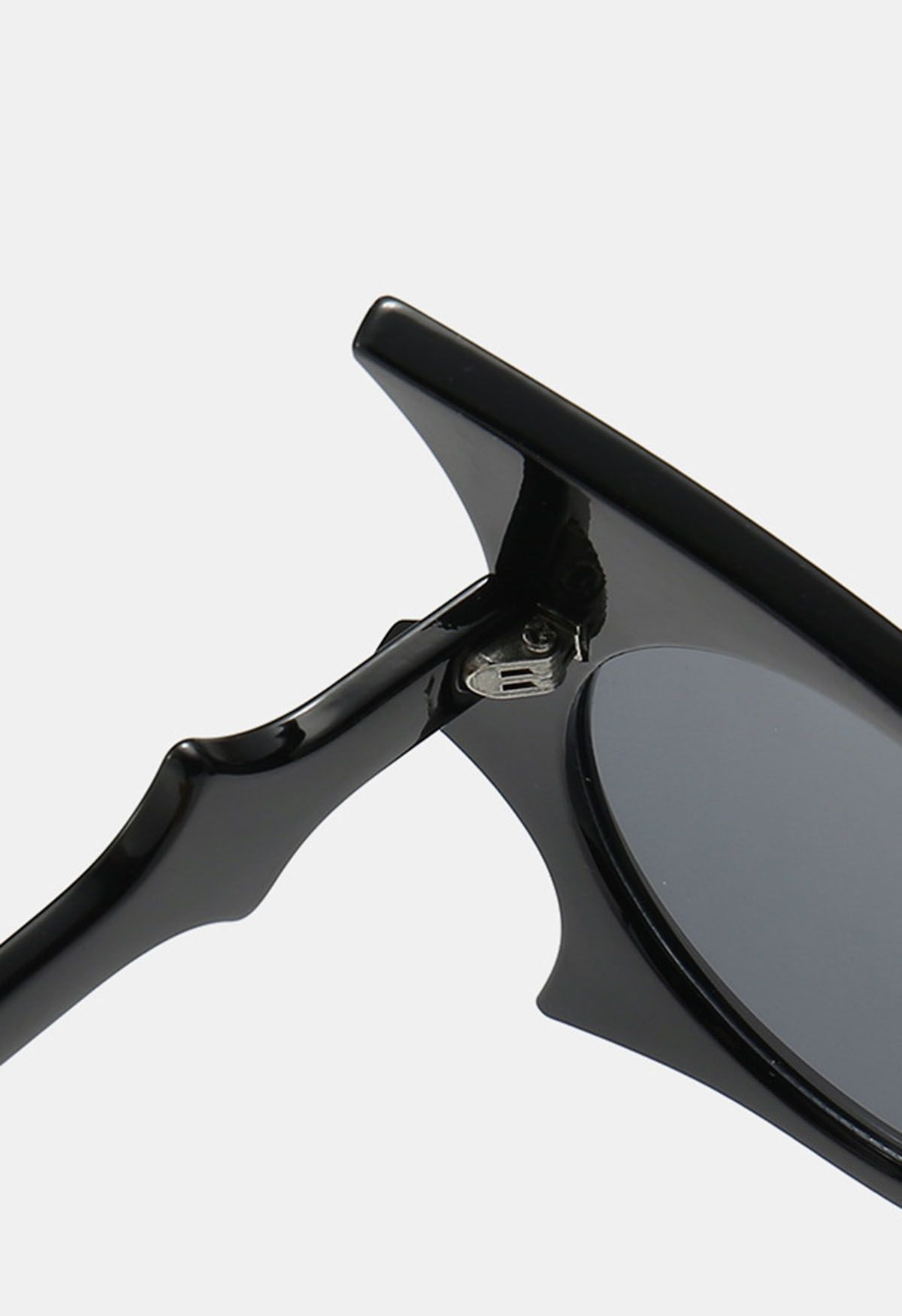 Midnight Bat Wing Sunglasses in Black