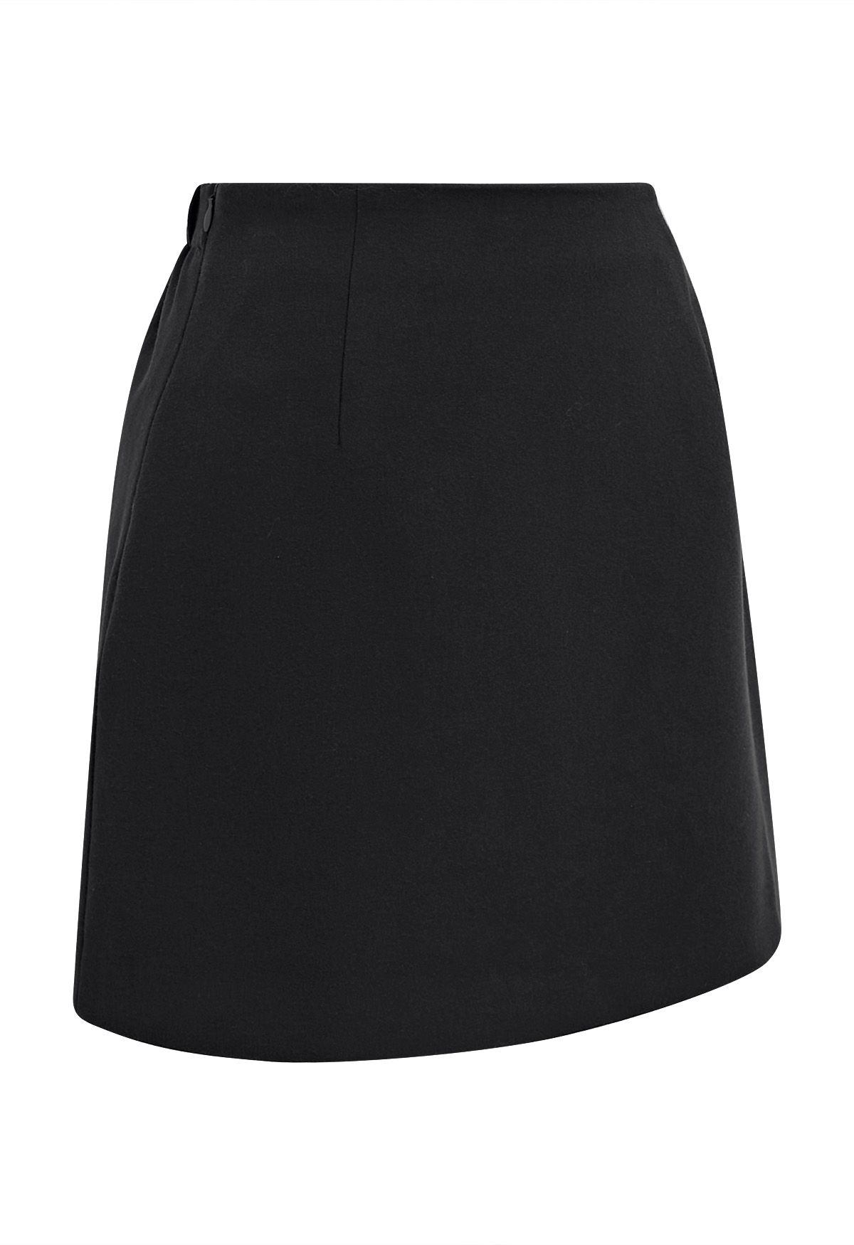 Timelessly Stylish Mini Bud Skirt in Black