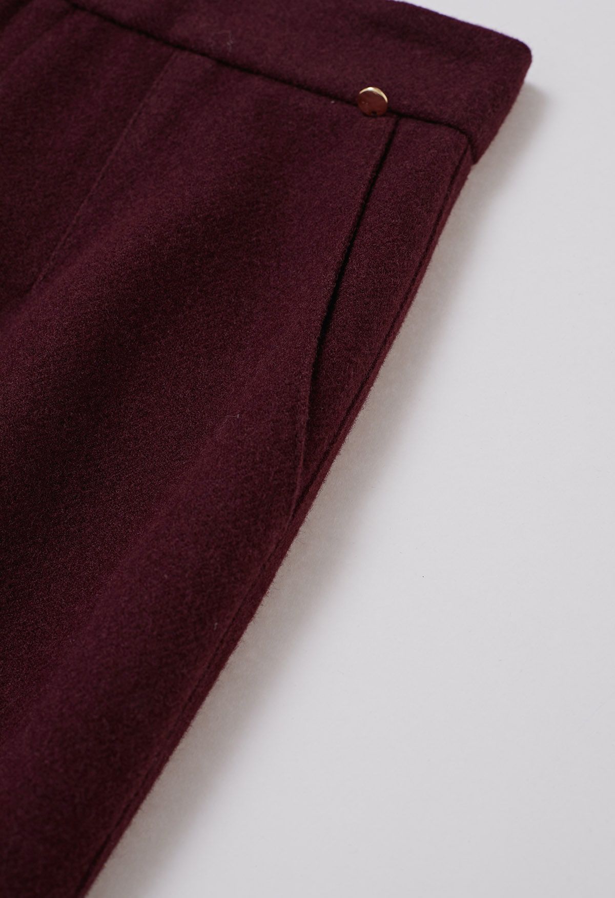 Dashing Side Pockets Palazzo Pants in Burgundy