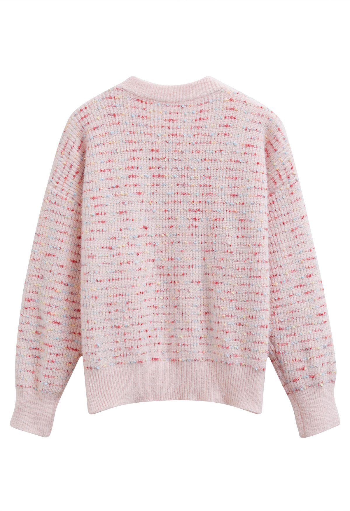 Blooming Heart Confetti Knit Sweater