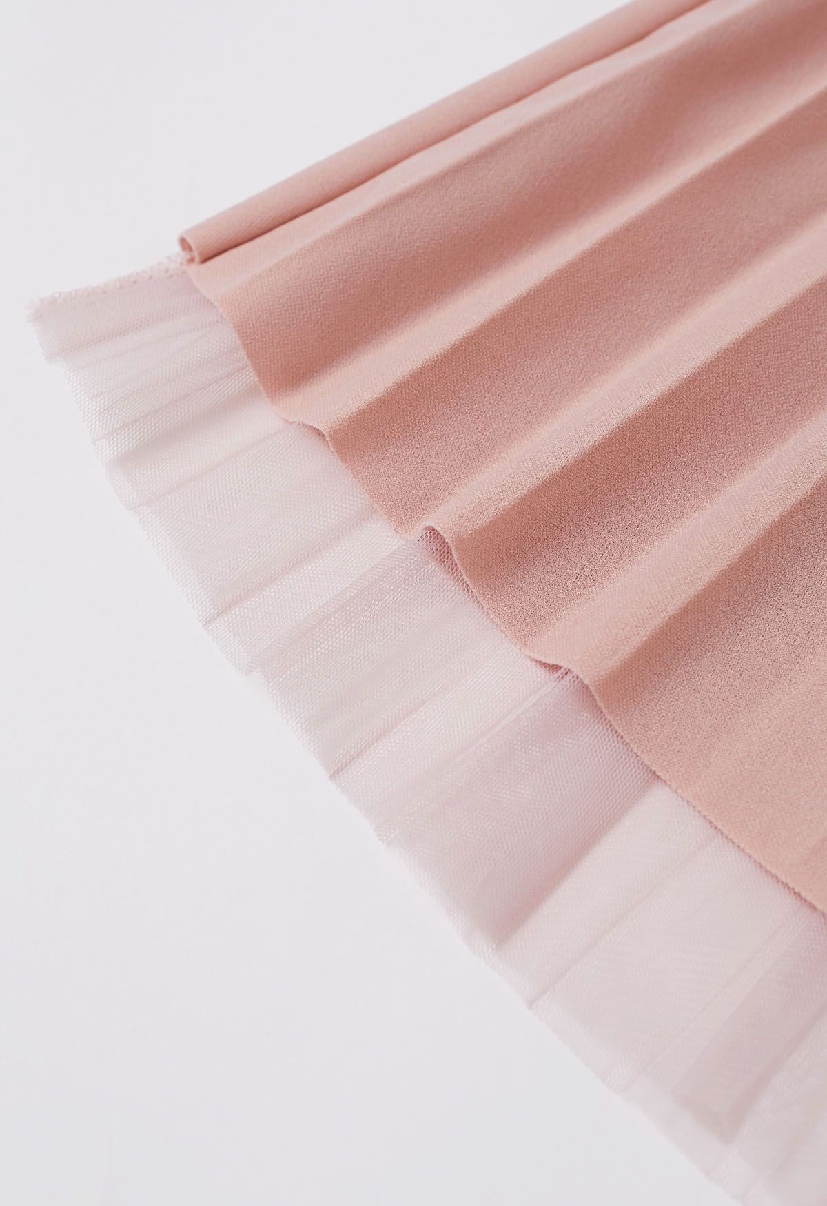 Call out Your Name Pleated Mesh Skirt in Pink