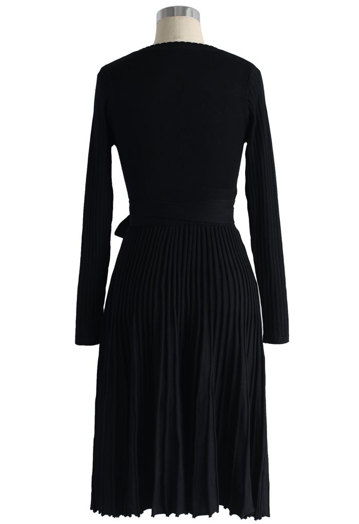 Adopte un vestido de punto Lithe en negro