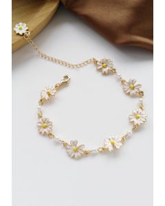 Refreshed Daisy Gold Chain Bracelet