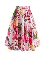 Summer Scents Flare Midi Skirt