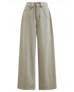 Vintage Charm Straight Leg Jeans in Sage