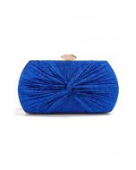 Shining Gift Knotted Clutch in Royal Blue