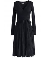 Adopte un vestido de punto Lithe en negro